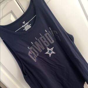 NFL Women's Navy Tank Top. Dallas Cowboys. 3XL